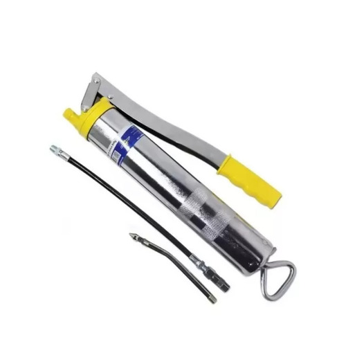 Bomba De Graxa Engraxadeira Manual Bico Flexível Rígido 500g