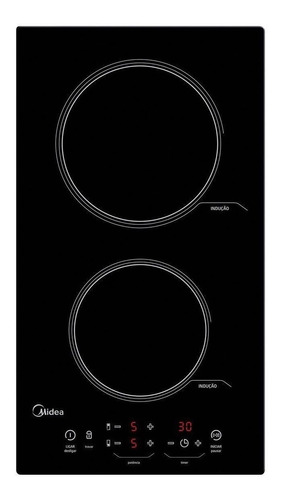 Fogão cooktop elétrica Midea CYAD22 preto 220V