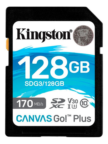 Cartão Memória Sdxc 128gb Canvas Go Plus 170mbs Kingston