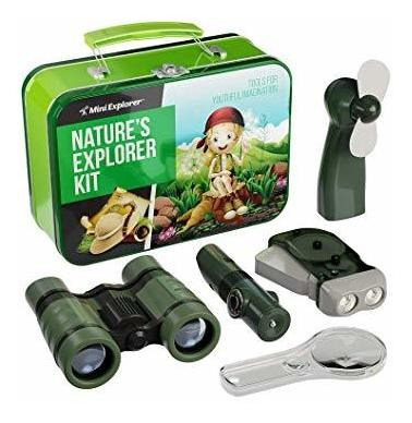 9-en-1 Explorer Kit Para Niños - Incluye: Prismáticos Para N