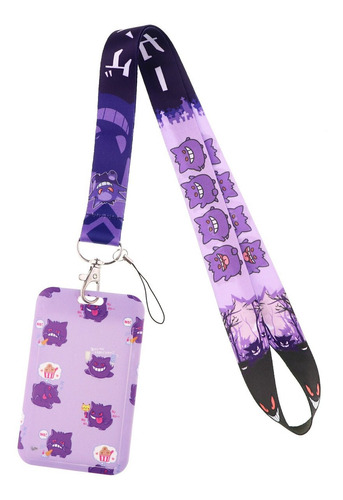 Porta Credencial Gafete Identificacion Con Lanyard Pokemon