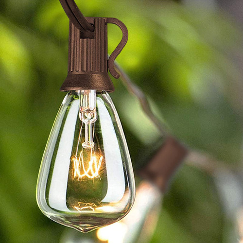 Cadena De Luces Edison Para Exteriores De 25 Pies Con 27 Bom