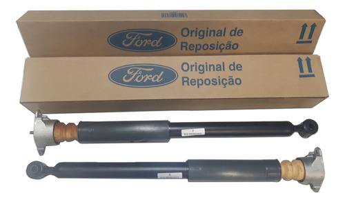 Par Amortecedor Traseiro New Fiesta Bat Coxim Coif Original