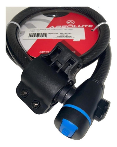 Cadeado Absolute Com Chave 1mx18mm Fume - Isp