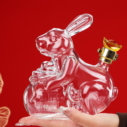 Decantador De Whisky, Botella De Vino En Forma De Conejo