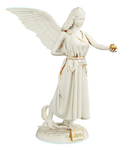 Estátua Éris Deusa Grega - Discórdia - Versão 2 Cor Cor Mármore Dourado