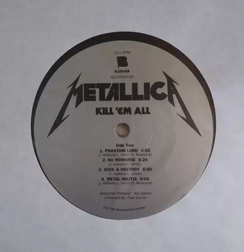 Vinilo Metallica Kill Em All Colored Red Rock Activity