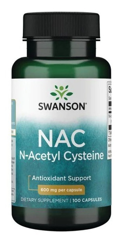 N-acetyl Cisteina Nac 600mg 100caps Potente Antioxidante