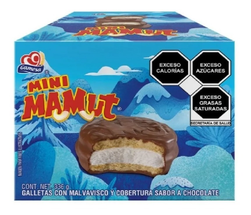 28 Pack Galletas Mini Mamut Marca Gamesa De 12 Gr Cada Uno 