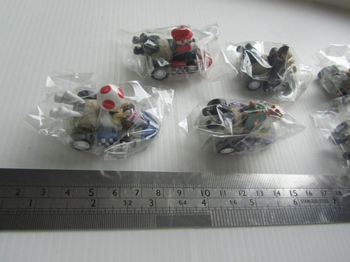 Super Mario Bros Mini Car A Friccion Set X 6 Carrera Karts