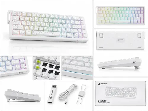 Teclado Gamer Mecânico Switch Magnético Attack Shark 8000hz