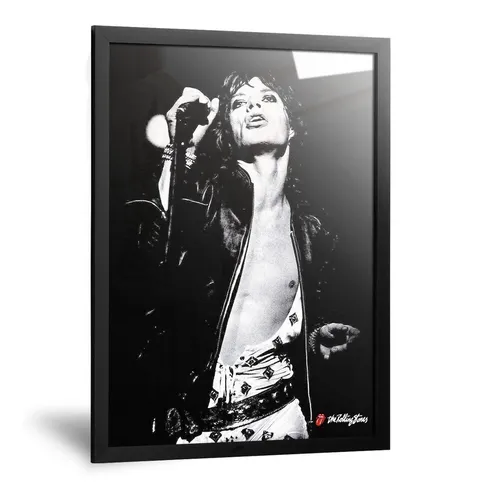 Cuadro Mick Jagger Rolling Stones Lengua Enmarcado 20x30cm