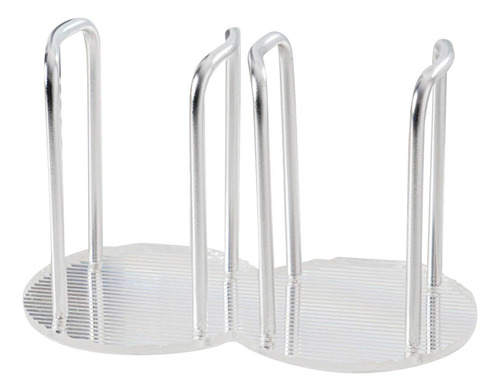 Organizador De Tazas Y Tapas Soporte Para Tazas Doble Plata