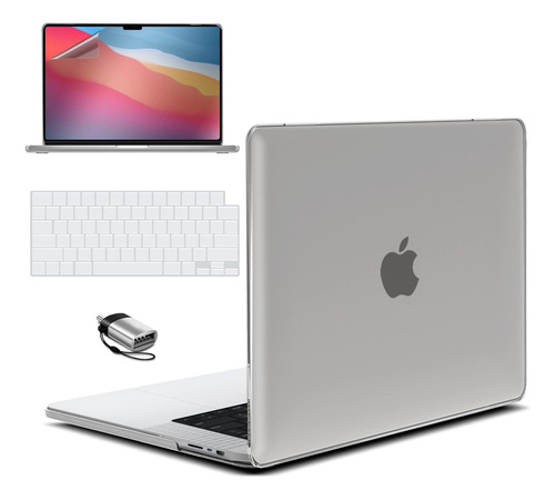 Funda Ibenzer Para Macbook Pro 14 M1 Pro/max +c/tec Gray