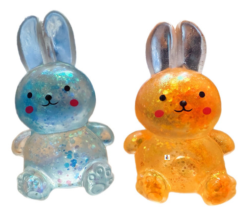 6 Squishy Estrella Mar Gorila Conejo Gel Antiestrés Kawaii
