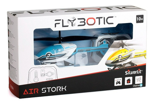 Helicóptero R/c Flybotic Air Stork 84782 Silverlit Color Celeste