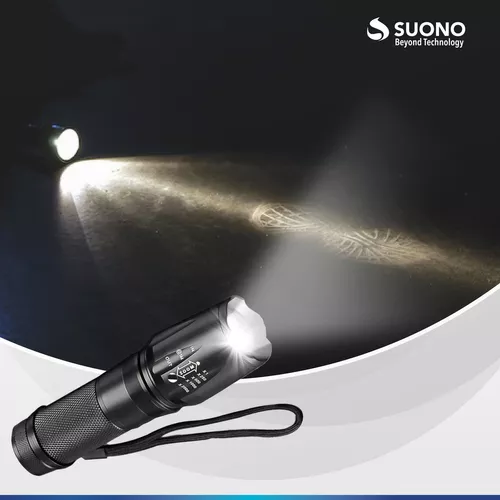 Linterna Luz UV LED Ajustable Táctica Con Zoom 300 Lúmenes