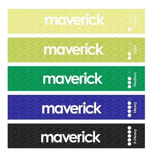 Set 5 Bandas Circular Elastica Isometricas Gluteos Maverick