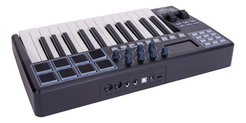 Imagen 3 de 9 de Controlador Midi Parquer 25 Teclas 8 Pads Lcd Cuota