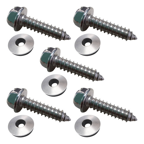 Pack 100 - Pija Cabeza Hexagonal Con Arandelas - 1/4 X 1