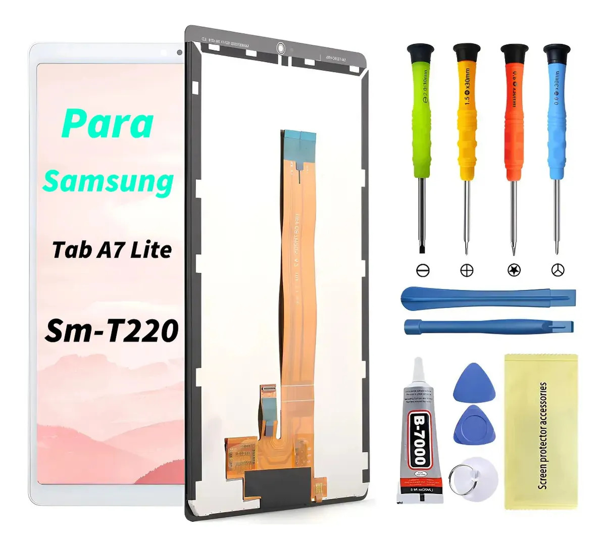 Pantalla Táctil Lcd Para Samsung Galaxy Tab A7 Lite Sm-T220 Sm-T227 8.7 Pulgadas Blanco