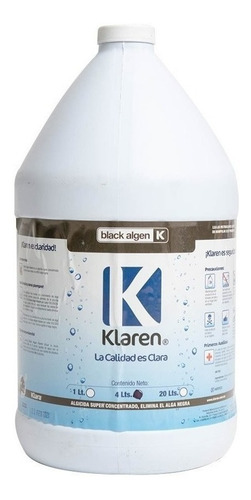 Black Algen Klaren 4 Lts Para Albercas Elimina Alga Negra