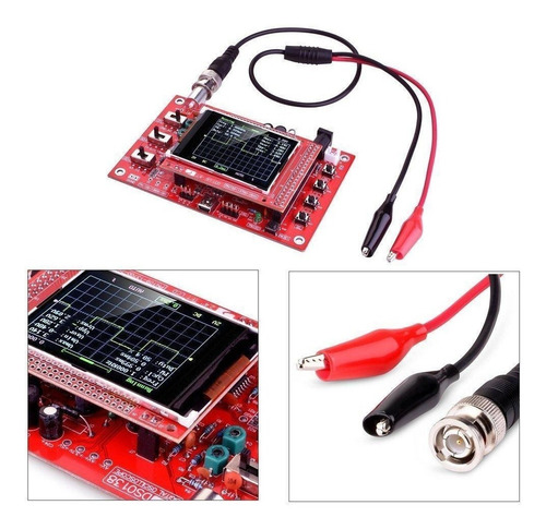 Osciloscopio Dso 138 Ensamblado + Adaptador 9v + Cables