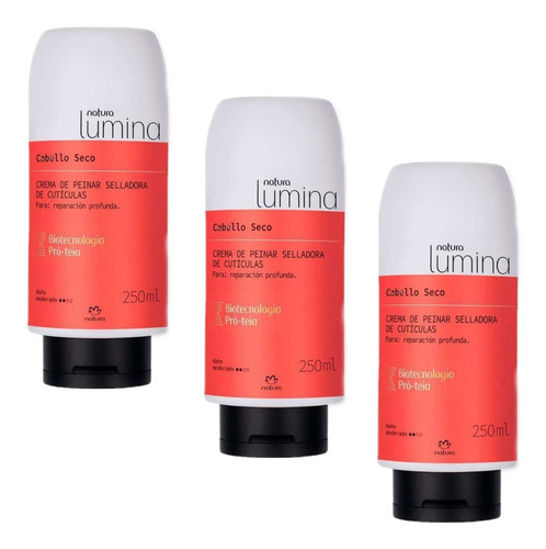 Crema Para Peinar Cabello Seco X3 Lumina Natura