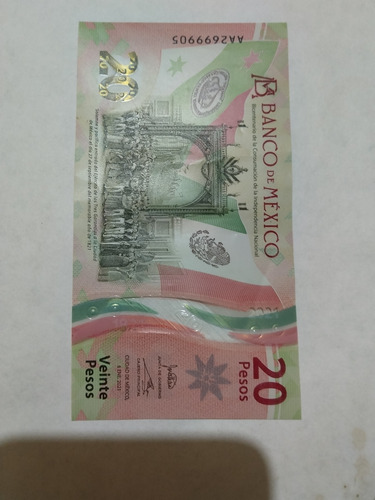 Billete De 20 Pesos Mexicanos 