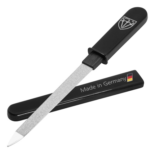 Lima De Uñas De Bolsillo Con 3 Espadas, Metal Zafiro Alemán,