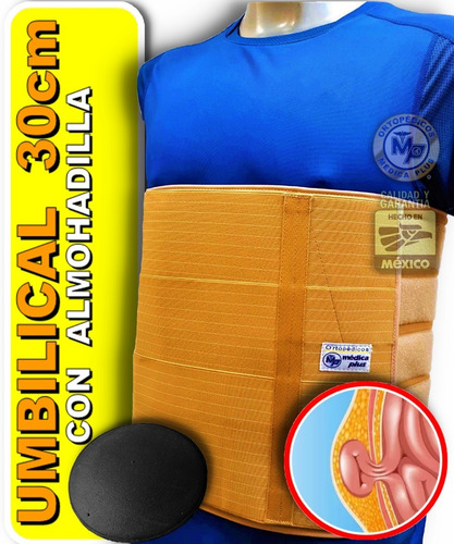 Faja 30 Con Almohadilla Cm Hernia Umbilical Ombligo