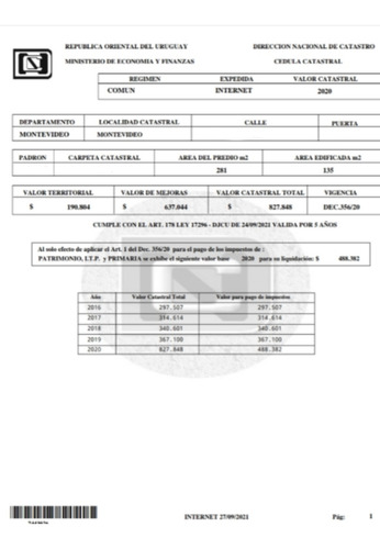 Imagen 2 de 4 de Declaración Jurada Caracterizacion Urbana Bps Imm Arquitecto
