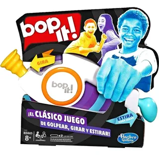 Bop It, Blanco, Juego De Destreza Electrónico Hasbro Gaming