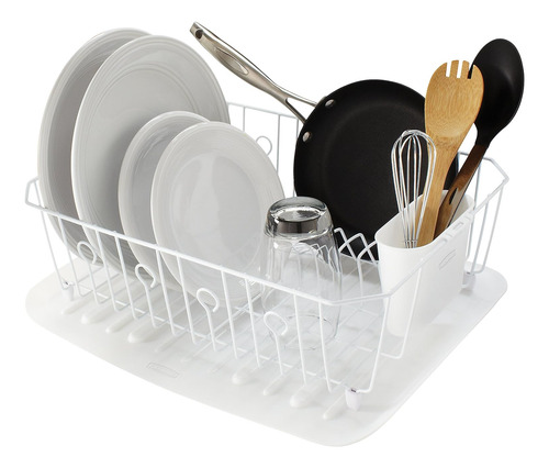Escurridor De Platos Grande Y Blanco Para Productos Alimenti