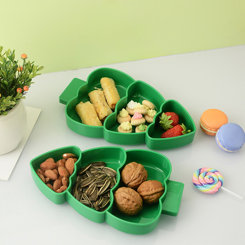 Bandeja De Comida Para Árbol De Navidad Con Compartimentos A