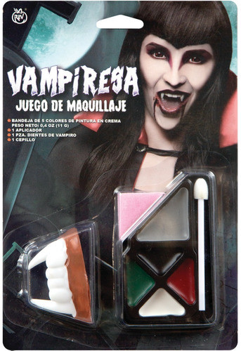 Kit De Maquillaje Disfraz Vampiresa Accesorios Halloween | Meses sin  intereses