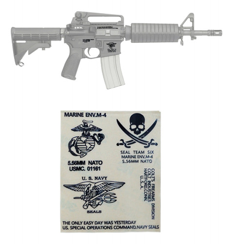 Stickers Us Navy Seals Militar Rifle Airsoft Tactico Ar15 M4