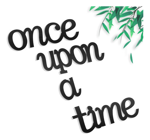 Jetec Letrero Conxto En Inglés «once Upon A Time», Decoració