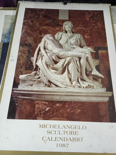 Miguel Angel Michelangelo Scultore Escultura Calendario 1987