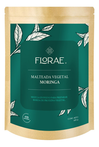 Florae Proteína Vegetal Polvo Moringa Natural Fibra Y Stevia