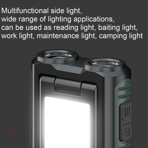 Linterna Frontal Led Recargable Usb Mini Cap Clip Para Acamp