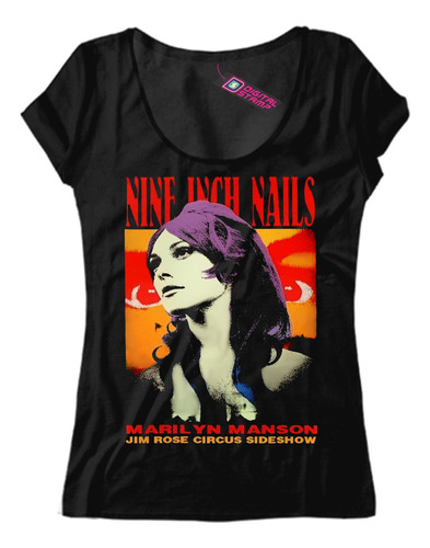 Remera Mujer Nine Inch Nails Marilyn Manson Mb43 Dtg