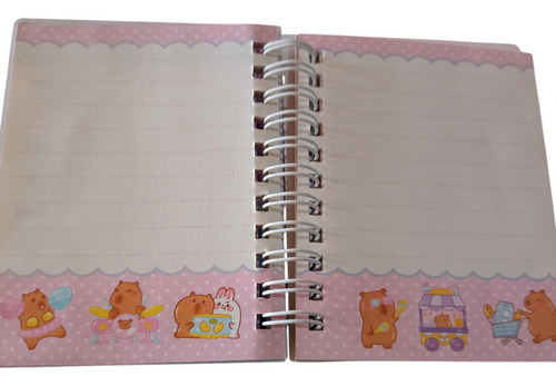Libreta Capibara Tapa Con Agua Y Brillo Stickers Stickers Skate