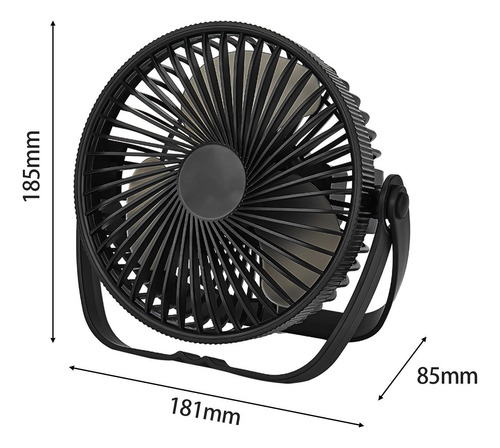 Ventilador Personal Pequeño, Ventilador De Escritorio Negro