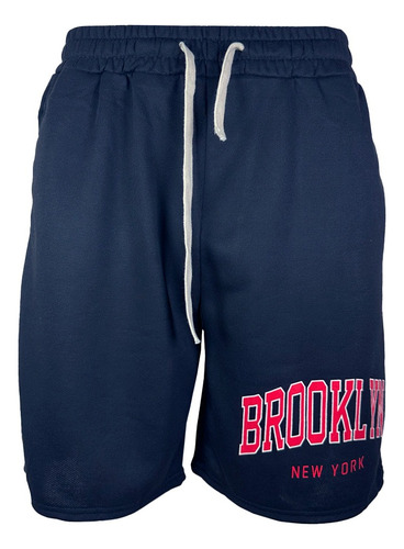 Bermuda Deportiva Con Estampado Moderno Y Cintura Ajustable