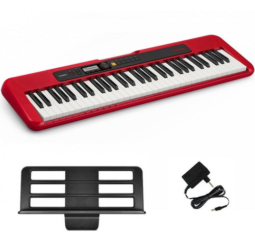 Imagem 7 de 7 de Teclado musical Casio Casiotone CT-S200 61 teclas vermelho