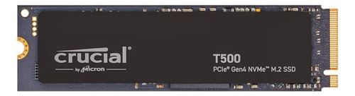 SSD de unidade sólida Crucial T500 de 1 TB 7300 MB/s Gen4 Nvme M.2 cinza escuro