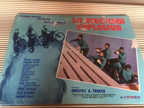 Poster N° 8 La Aventura Explosiva Bauleo Victor Bo Año 1977