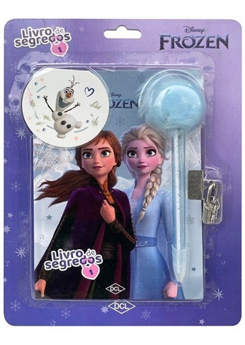 Diário Livro De Segredos Frozen Dcl Disney