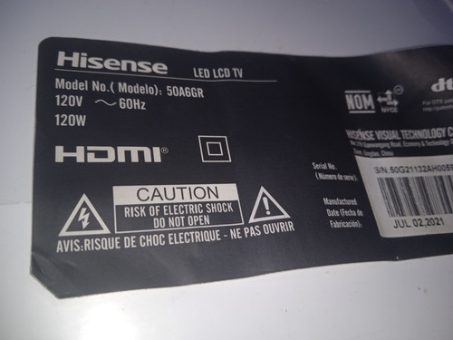 Flex Conector Modulo Wifi Hisense 50a6gr Hh21 0531 (Usado)